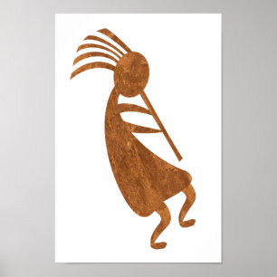 Póster Color del moho de Kokopelli