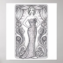 COLOR IT YOURSELF! Adult Coloring Book Poster
