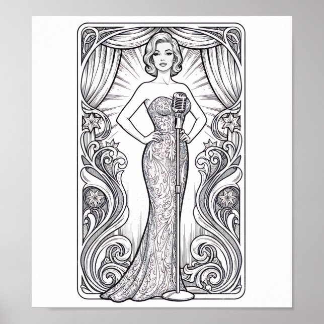 Póster COLOR IT YOURSELF! Adult Coloring Book Poster (Frente)