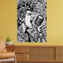 COLOR IT YOURSELF! Adult Coloring Book Poster