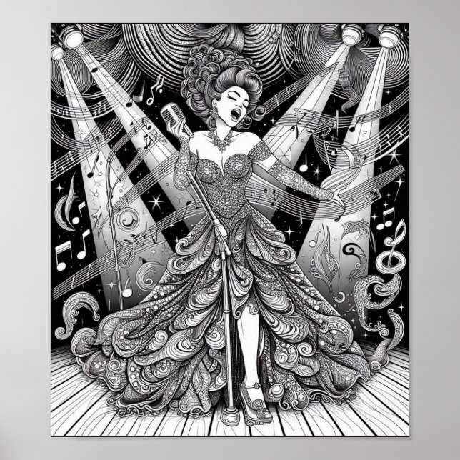 Póster COLOR IT YOURSELF! Adult Coloring Book Poster (Frente)