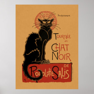 Póster Color lithograph of the Tournée du Chat Noir