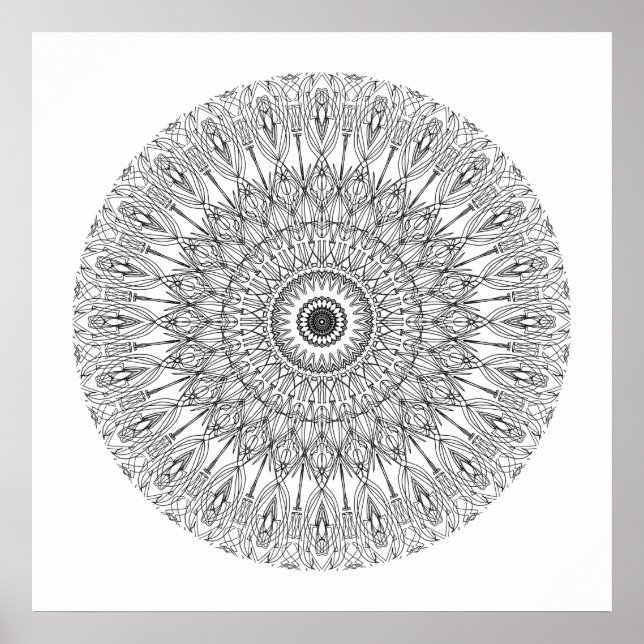Póster Color Me En Mandala 3 (Frente)