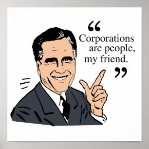 Póster Color Mitt Romney Quotes