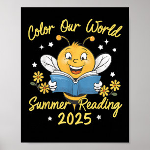 Póster Color Nuestro Programa Mundial De Lectura De Veran