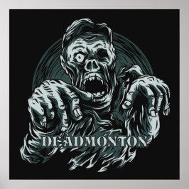Póster Color personalizado DEADMONTON Zombie poster