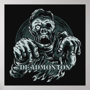 Póster Color personalizado DEADMONTON Zombie poster