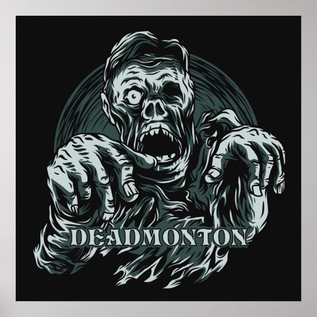 Póster Color personalizado DEADMONTON Zombie poster (Frente)