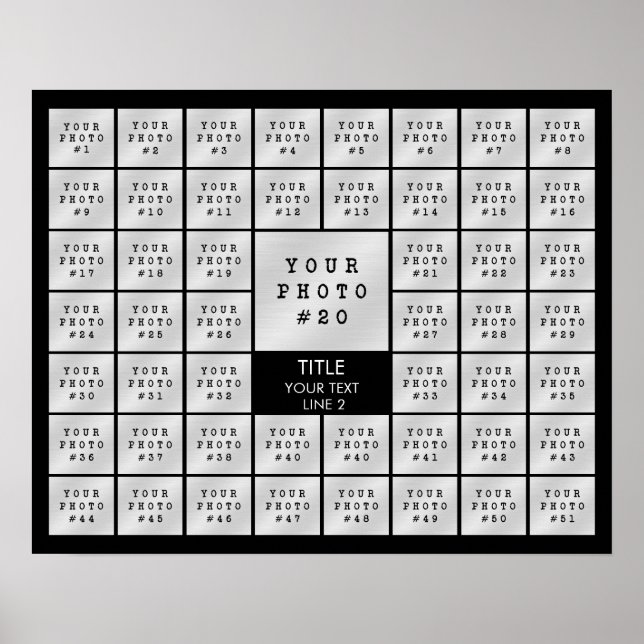 Póster Color Personalizado personalizado simple de 51 Col (Frente)