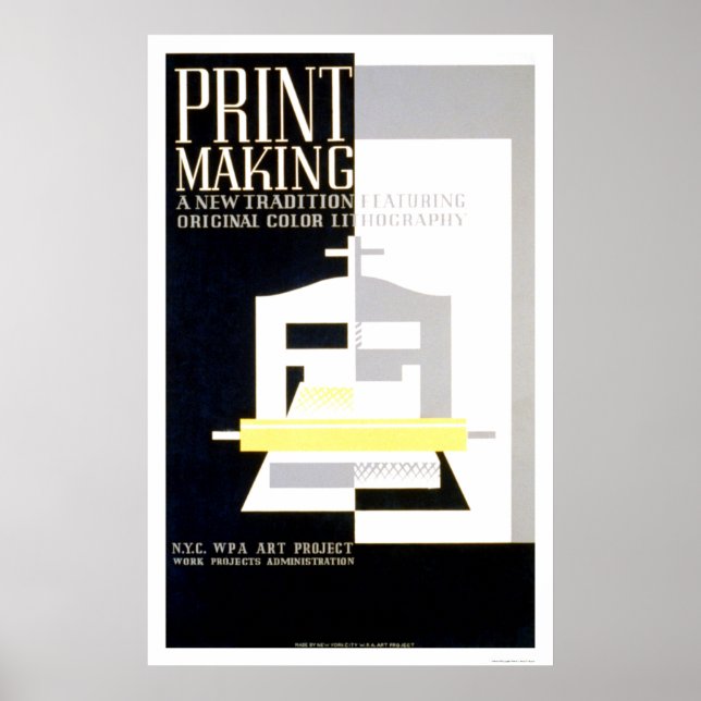 Póster Color Print Making 1938 WPA (Frente)