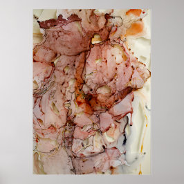 Póster Color rosa vintage