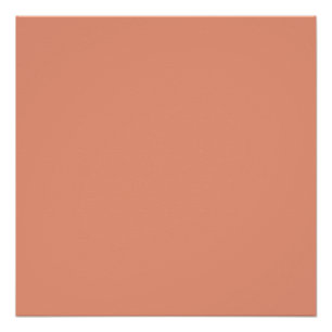 Póster color salmón oscuro