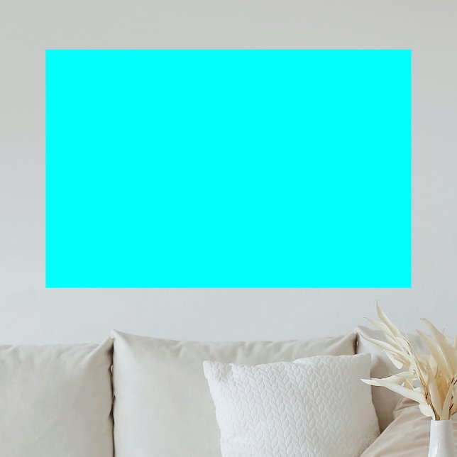 Póster Color sólido azul neón | Clásica (Subido por el creador)