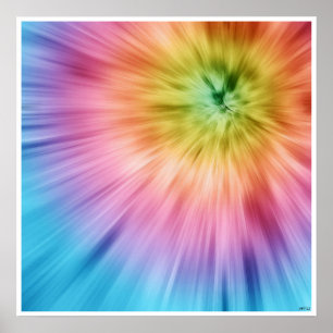 Póster Color Starburst Tye