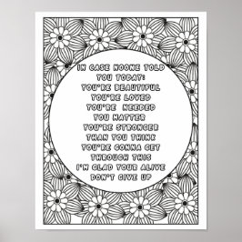 Póster Color tu mundo: Hues vibrantes de positividad