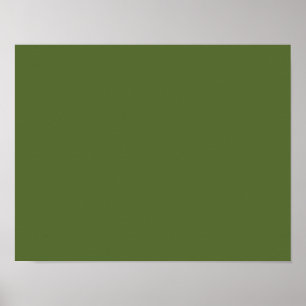 Póster color verde oliva oscuro