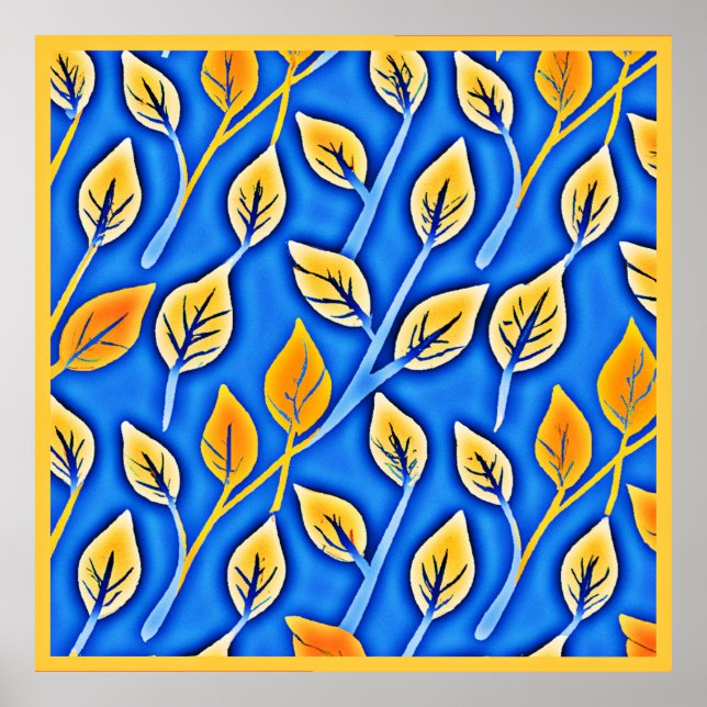 Póster Color vibranteVista deja el patrón (Frente)