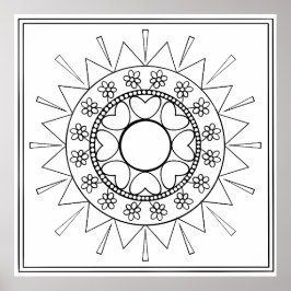 Póster Color Yourself Mandala