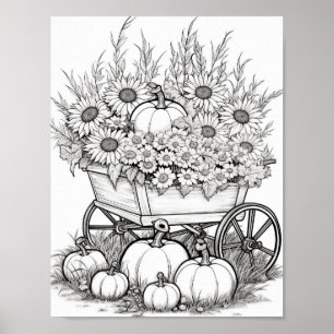 Póster Coloración de adultos otoño/otoño