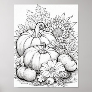 Póster Coloración de adultos otoño/otoño