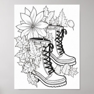 Póster Coloración de adultos otoño/otoño