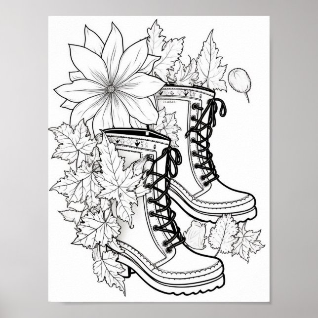 Póster Coloración de adultos otoño/otoño (Frente)