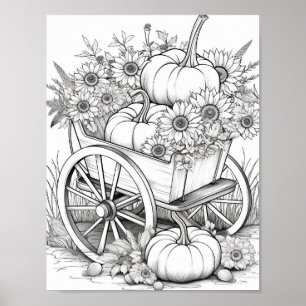 Póster Coloración de adultos otoño/otoño