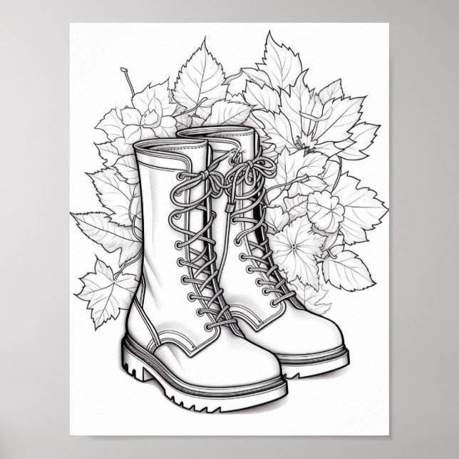 Póster Coloración de adultos otoño/otoño (Frente)