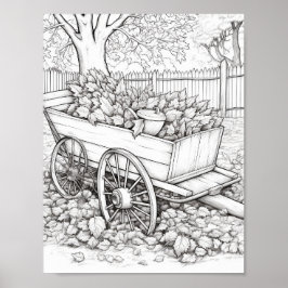 Póster Coloración de adultos otoño/otoño