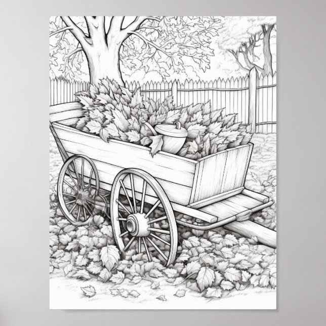 Póster Coloración de adultos otoño/otoño (Frente)