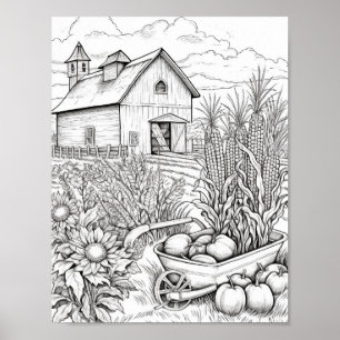 Póster Coloración de adultos otoño/otoño