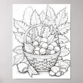 Póster Coloración de adultos otoño/otoño