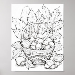 Póster Coloración de adultos otoño/otoño