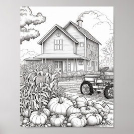 Póster Coloración de adultos otoño/otoño