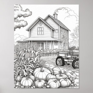 Póster Coloración de adultos otoño/otoño