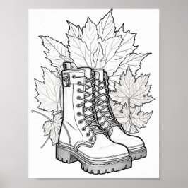 Póster Coloración de adultos otoño/otoño