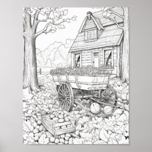 Póster Coloración de adultos otoño/otoño