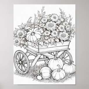 Póster Coloración de adultos otoño/otoño