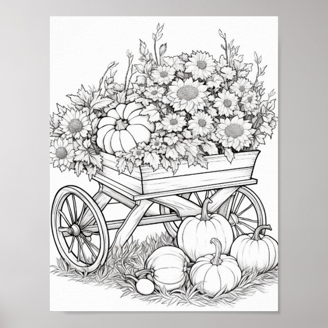Póster Coloración de adultos otoño/otoño (Frente)