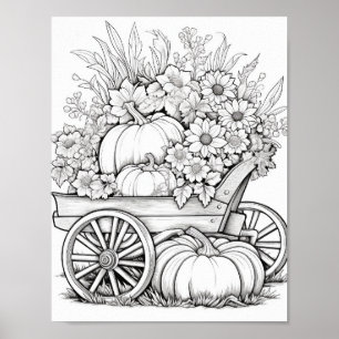 Póster Coloración de adultos otoño/otoño