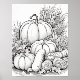 Póster Coloración de adultos otoño/otoño
