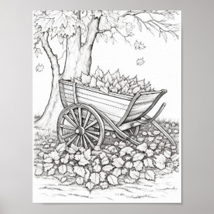 Póster Coloración de adultos otoño/otoño