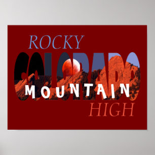 Póster Colorado - Alto Poster de las Montañas Rocosas