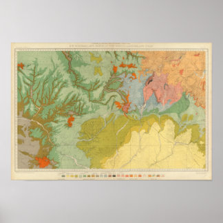 Póster Colorado del Suroeste y partes de Nuevo México