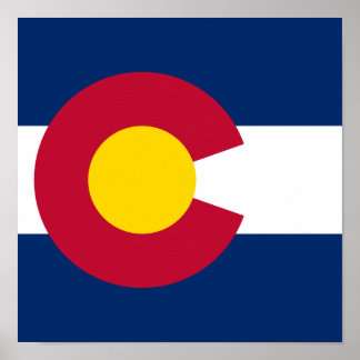 Póster Colorado Flag, The Centennial State, Coloradans