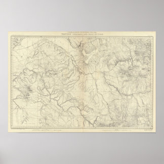 Póster Colorado occidental y parte de Utah