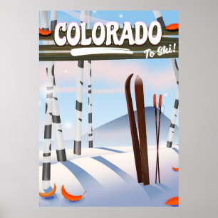 Póster ¡Colorado para esquiar!