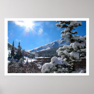 Póster Colorado Rockiy Mountains in the WInter
