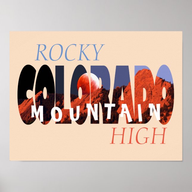 Póster Colorado - Rocky Mountain High (Frente)