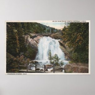 Póster Colorado Springs, CO - Helen Hunt Falls